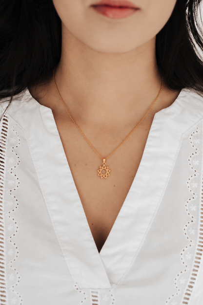 Nine-Pointed Star Necklace