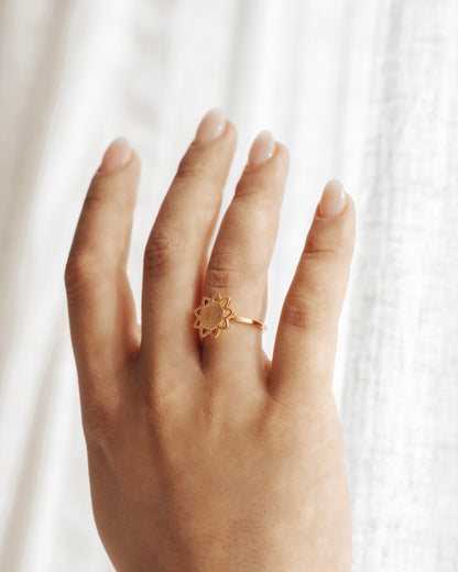 Nine-Pointed Star Ring