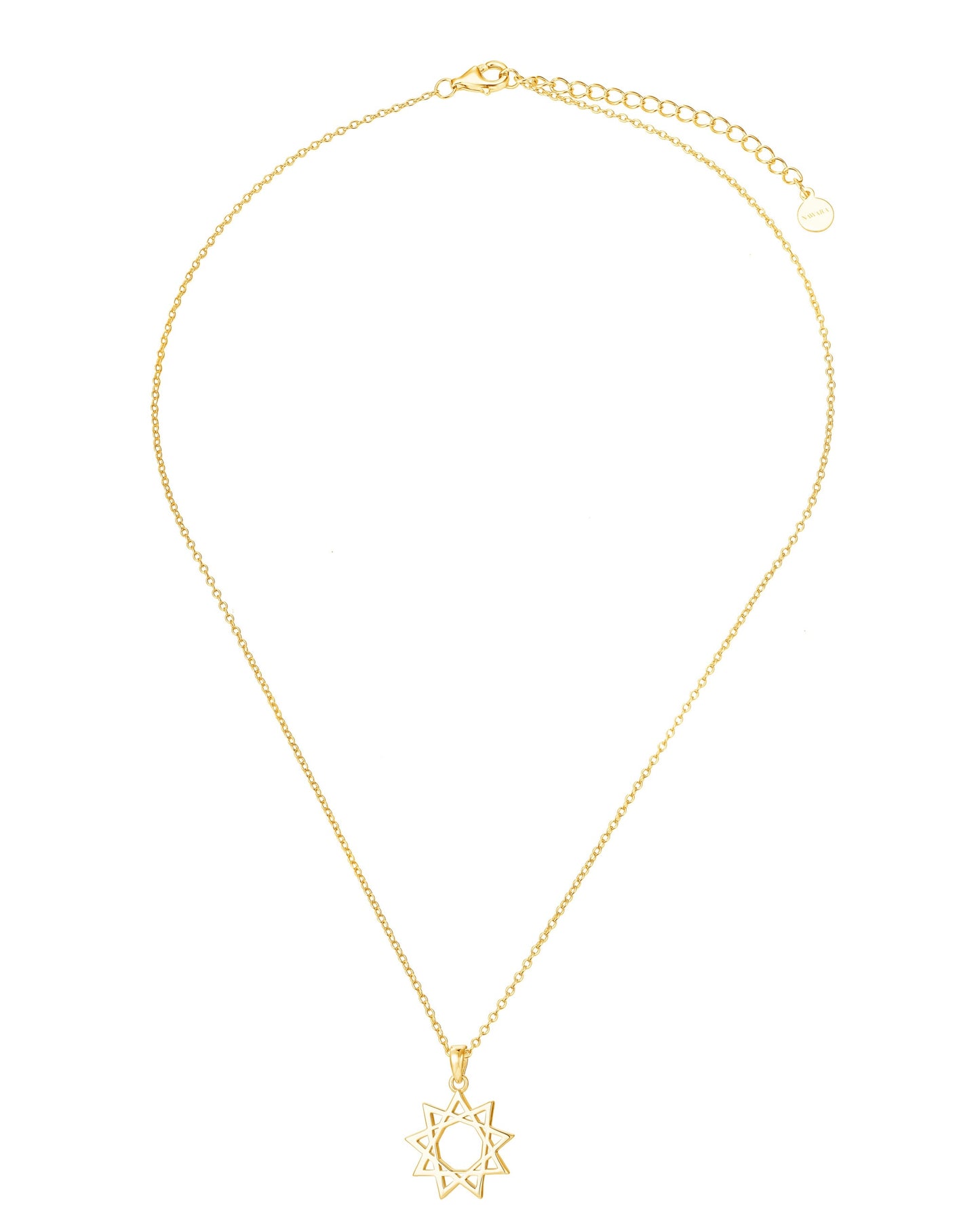 Nine-Pointed Star Pendant Necklace