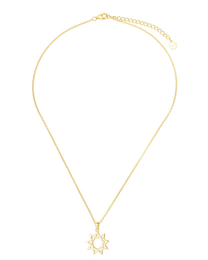 Nine-Pointed Star Pendant Necklace