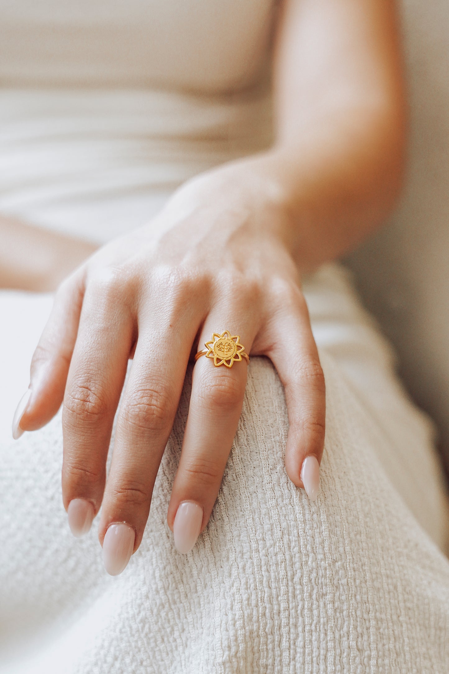 Nine-Pointed Star Ring