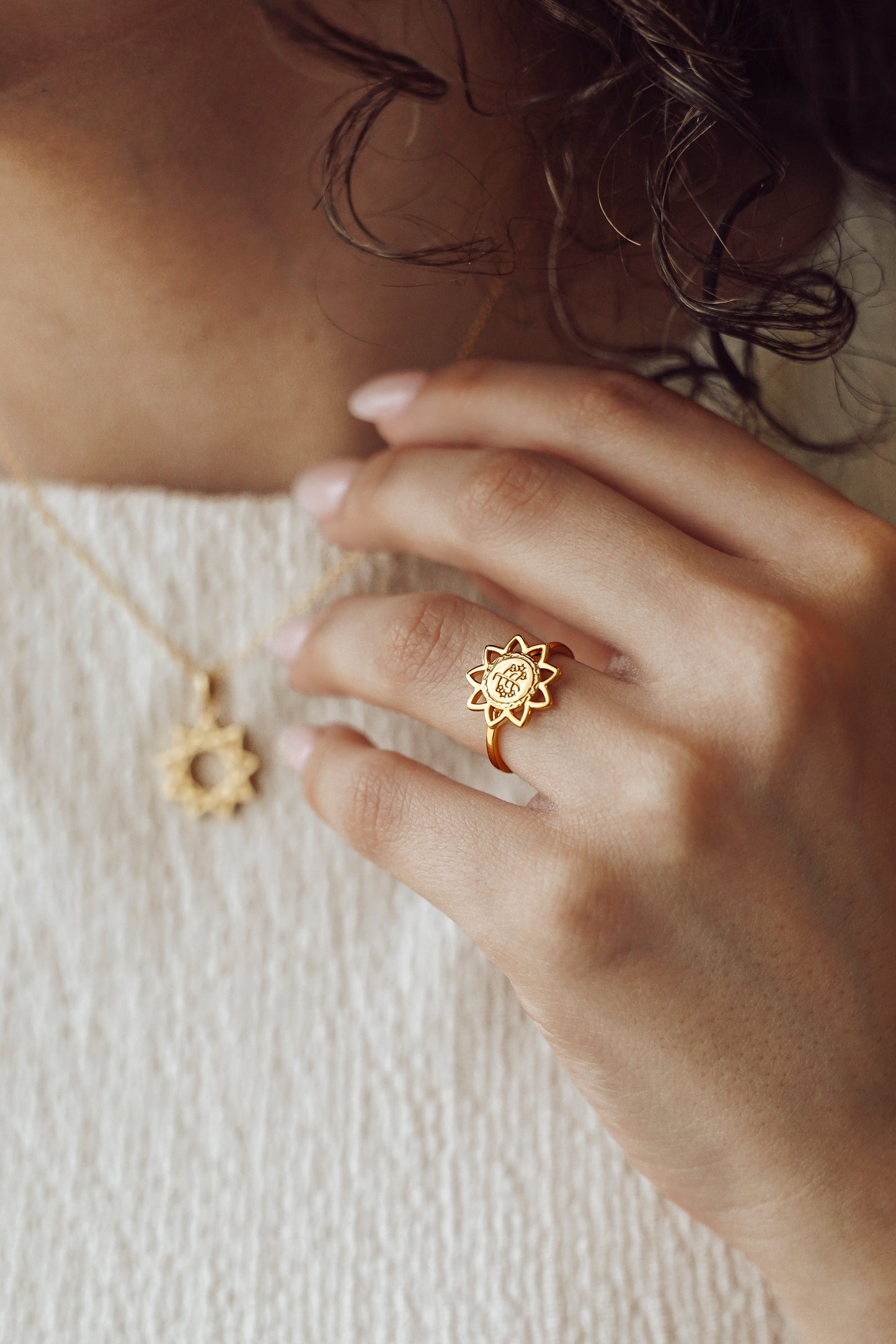 Nine-Pointed Star Ring